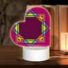 Love Acrylic Night Light, A Colorful Geometric Design On A Pink Background. -Nuas Diy Shop e1699ef83a8d43d5dffd42928dad67923bd59bd1