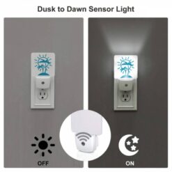 Night Light, A Blue And White Sun With Palm Trees. -Nuas Diy Shop e1822502e1efca0d382c17542dfd8cc56e9df070
