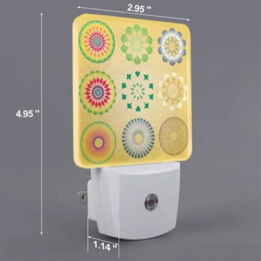 Night Light Set Of 2, A Collection Of Colorful Geometric Shapes. -Nuas Diy Shop e21f08840a4ddd7aac1749c09ad855613204367f