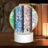 Round Acrylic Night Light, Four Colorful Designs Are Displayed On A Row. -Nuas Diy Shop e26c996c2d7b5e727c81f05b3446415d2b1f352e