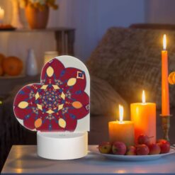Love Acrylic Night Light, A Colorful Flower Design With A Yellow Center. -Nuas Diy Shop e306e1c2605a2f64fcc2148cf2b027ec29e1fb6a