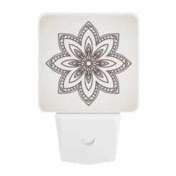 Night Light, A Black And White Drawing Of A Flower. -Nuas Diy Shop e311f40df0018ce742bdbdd1823207abb22d0449