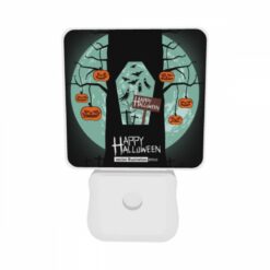 Night Light Set Of 2, A Tree With A Sign That Says Happy Halloween. -Nuas Diy Shop e347262798b59d68bb9e02177af51153a0725a38