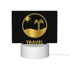 Rectangular Acrylic Night Light, A Logo For A Travel Company. -Nuas Diy Shop e397b21344aebb732497a90d4a7bfdcbb4bad684