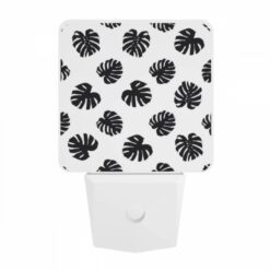 Night Light, A Pattern Of Black And White Flowers. -Nuas Diy Shop e407e8c6f7cc11ed054735b0b52b3b7a164b8537