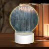 Round Acrylic Night Light, A Sign That Says "Happy Halloween" On A Wooden Wall. -Nuas Diy Shop e4a0b4fe28c07018c58fb3992e6de7fc6d68c8d2