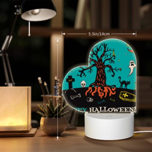 Love Acrylic Night Light, A Tree With A Skull On It And A Bone In Front Of It. -Nuas Diy Shop e4ba4475e01c5d80bf438d0e8d6db6eefaf9bea5