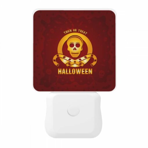 Night Light, A Skeleton Wearing A Hat And Holding A Treat Is The Centerpiece Of A Halloween Design. -Nuas Diy Shop e52125f2d710ad8d9efcf1c628663623d88d4c2f