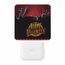 Night Light, A Black And White Image Of A Happy Halloween Sign. -Nuas Diy Shop e5bbe8e1a9971a59d4bc4d36c3023b8a22ca5f64