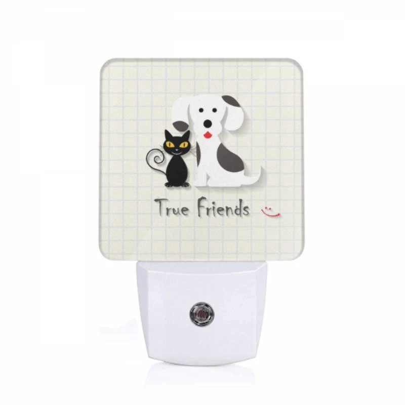 Night Light, A black cat and a white dog are shown together Night Light, A Black Cat And A White Dog Are Shown Together -Nuas Diy Shop e685f7768c2c91bb59af33faabe63a17bb28c951