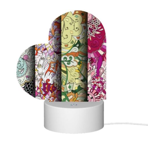 Love Acrylic Night Light, Four Different Colored Paintings Of Flowers. -Nuas Diy Shop e68db2e247152cb8a712a9c09db3c4238224b6e0