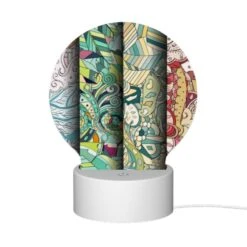 Round Acrylic Night Light, Three Colorful Paintings Are Displayed Side By Side. -Nuas Diy Shop e690b24b80e002183417565c6afb74da21f1a4be