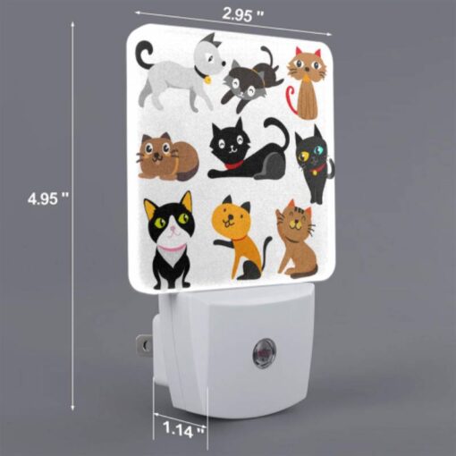 Night Light, A Collection Of Cats In Various Poses And Colors. -Nuas Diy Shop e6b9ff9b90666819ce2fc9e4fe8903e41b877765