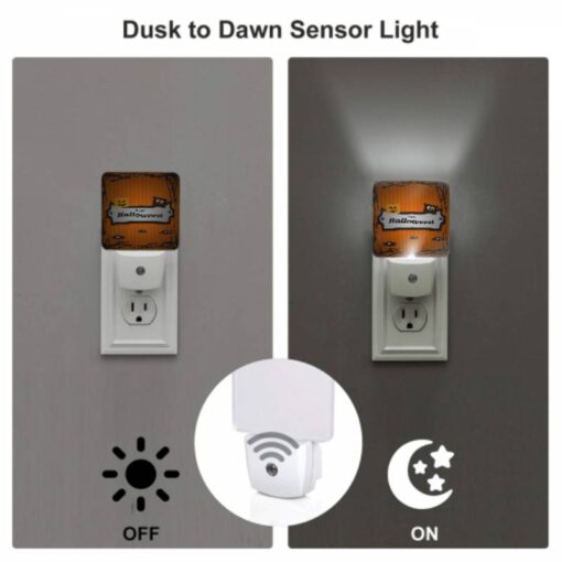 Night Light Set Of 2, A Sign That Says Happy Halloween. -Nuas Diy Shop e77a62e6c43ae3c8bfe03527be2a8c0490351d6a