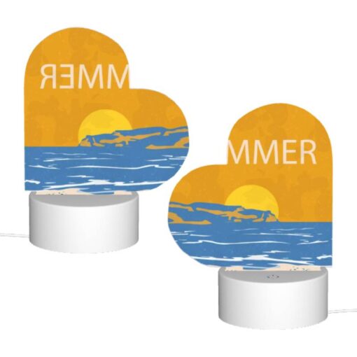 Love Acrylic Night Light, A Painting Of A Sunset Over The Ocean. -Nuas Diy Shop e830bf70f22123a19a1604bede509b70cd99c1a2