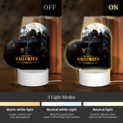 Love Acrylic Night Light, A Halloween Poster With A Fence And A Moon In The Background. -Nuas Diy Shop e8b02e459fbe58fc1f99c76b28201cd89050f4f4