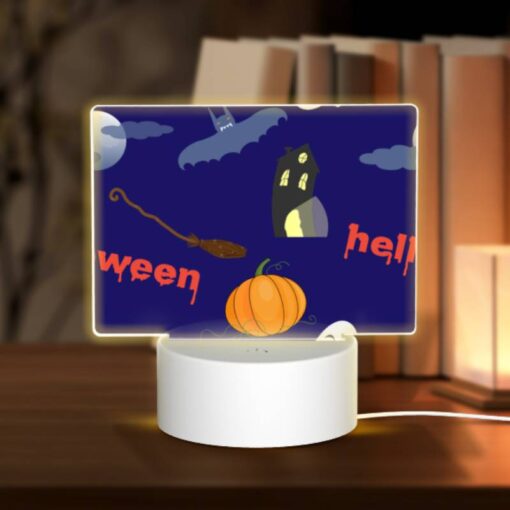Rectangular Acrylic Night Light, A Halloween Themed Image With A Pumpkin -Nuas Diy Shop e8de86e340a31a6098f273076c06c12451de8df0