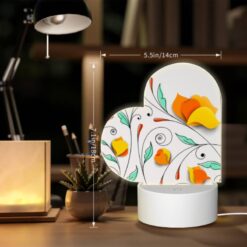 Love Acrylic Night Light, A Colorful Flower Design With Yellow -Nuas Diy Shop e90b80a2d3692e59dae3b71aa9610a0a035c64fa