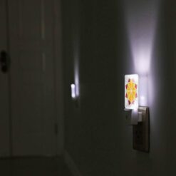 Night Light, A Yellow And Red Geometric Design. -Nuas Diy Shop e965c7b9db54957a5683c0a4d51c6e8f6c931b7b