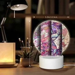 Round Acrylic Night Light, Three Colorful Designs Are Displayed On A Wall. -Nuas Diy Shop e9d7e6535e6d8e2dfabcd2e0fa98b13528ed2b44
