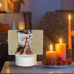 Rectangular Acrylic Night Light, A Doll With A Broom In Its Hand. -Nuas Diy Shop ea5428b33ff398a1481655b6691031e057121fdd