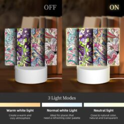 Rectangular Acrylic Night Light, Three Colorful And Artistic Designs Are Displayed Side By Side. -Nuas Diy Shop ea860aeec68c3d6f07b30f27d23f15964591b784