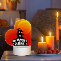Love Acrylic Night Light, A Halloween Party Is Advertised With A Spooky House And A Moon In The Background. -Nuas Diy Shop eb8c818f54aecf9f6d0e00b82b2e0c730f7ab783