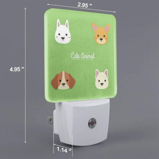 Night Light, Four Different Animal Stickers Are Shown On A Green Background. -Nuas Diy Shop eb9c925336d21419ded92235324eecd59d631f85