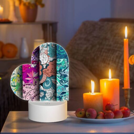 Love Acrylic Night Light, Four Different Colored Designs Of Flowers. -Nuas Diy Shop ebd626cf4fffe40a872b6467304f136dbf764ed7