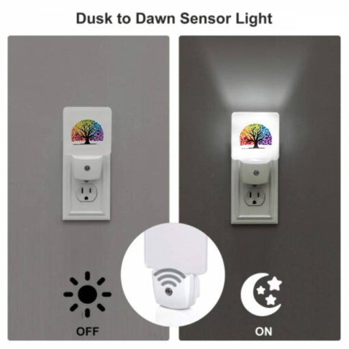 Night Light Set Of 2, A Colorful Tree With A Rainbow Of Colors. -Nuas Diy Shop ec1a7a80779e150e62d9be63a42b3e323fba9878