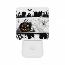 Night Light Set Of 2, A Spooky Halloween Scene With A Pumpkin And A Spider Web. -Nuas Diy Shop ed0a0652d8ee435aa4dd3a068a12ad62c1a89e1d