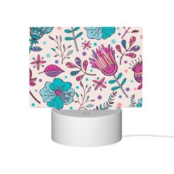 Rectangular Acrylic Night Light, A Colorful Floral Pattern With Pink -Nuas Diy Shop ed9eb96c5d89997c6f6715b91495e9c10fce180e