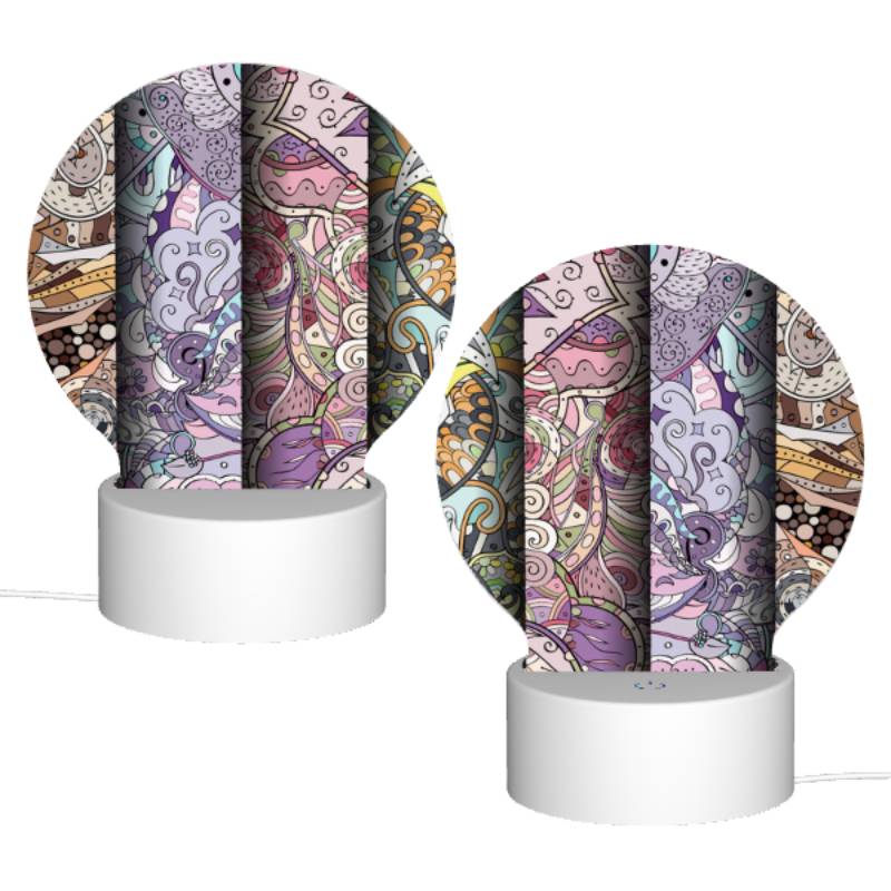 Round Acrylic Night Light, Four different colored paintings of swirls and designs. Round Acrylic Night Light, Four Different Colored Paintings Of Swirls And Designs. -Nuas Diy Shop edd64df7035148e1ef3922acdc5a72259498b7cf