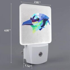Night Light Set Of 2, A Colorful Bird With A Black Eye. -Nuas Diy Shop ee80d7f56aedb594146d9202a0a9705720945122