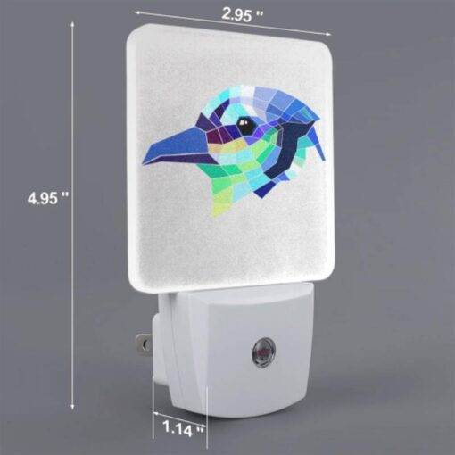 Night Light Set Of 2, A Colorful Bird With A Black Eye. -Nuas Diy Shop ee80d7f56aedb594146d9202a0a9705720945122