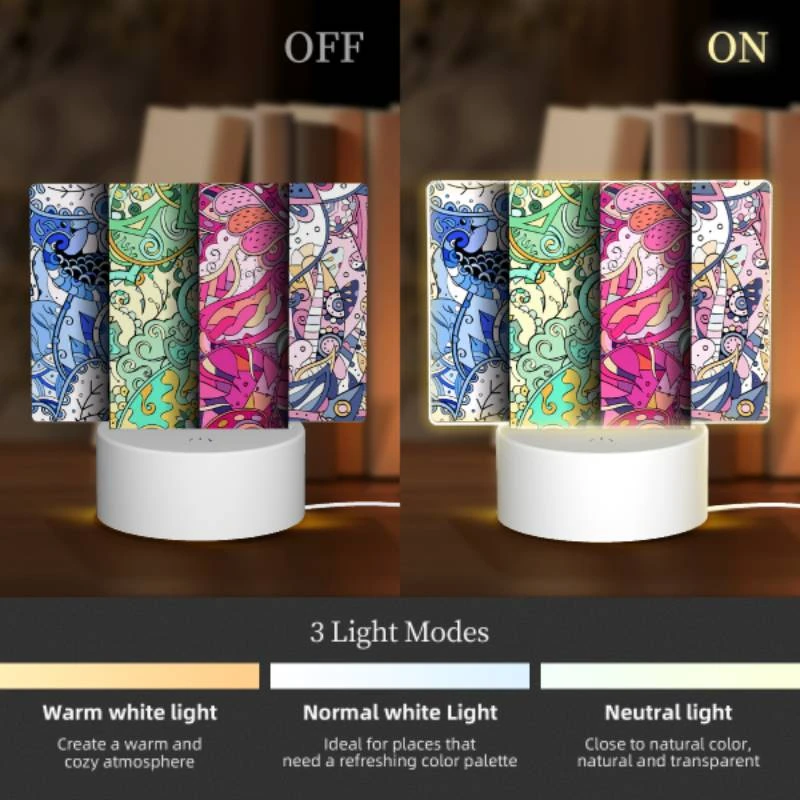 Rectangular Acrylic Night Light, Four different colored designs of a bird. Rectangular Acrylic Night Light, Four Different Colored Designs Of A Bird. -Nuas Diy Shop eeadf38eb4968dc4a7c421985d873467bca7b676
