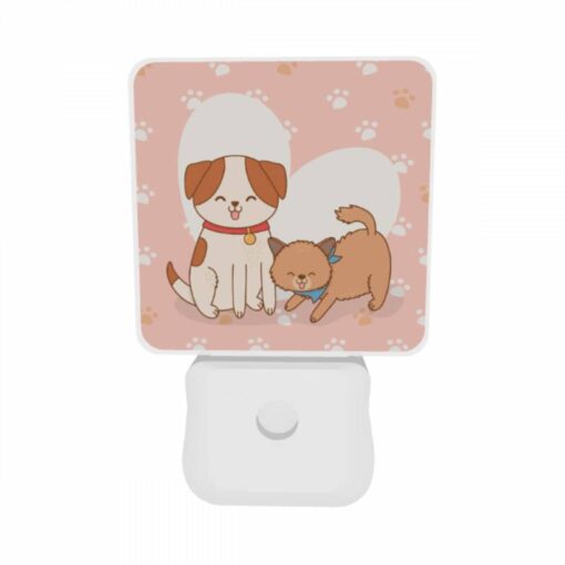 Night Light Set Of 2, Two Dogs Sitting Next To Each Other -Nuas Diy Shop ef91276ba8b112030b5bd61bac68e2a84184bd04