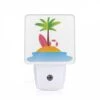 Night Light, A Palm Tree Is On A Tropical Island. -Nuas Diy Shop f003454f2fe15c6cb95f49db67df19de788d3eb9