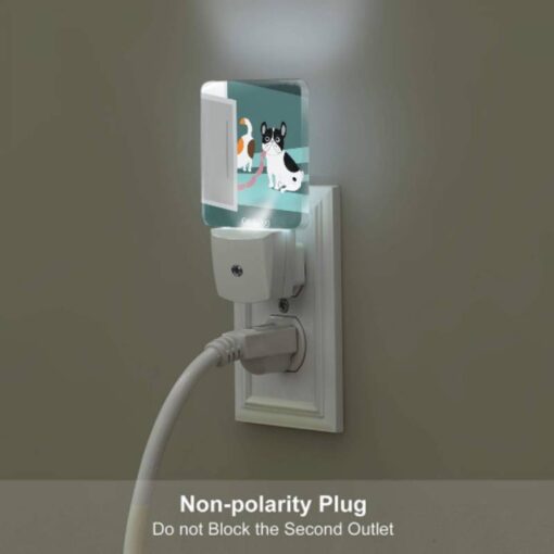 Night Light, A Cat And A Dog Are Sitting Next To Each Other. -Nuas Diy Shop f04c140252853ff6f57b7e19a733537f2d1ba62f