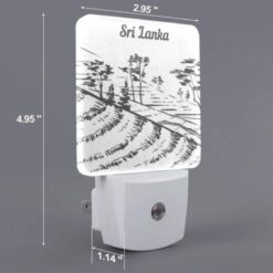 Night Light, A Black And White Drawing Of A Hillside With Trees And A River. -Nuas Diy Shop f09772a1004f95bfe72a531dd668a2ddde88752e
