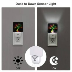 Night Light Set Of 2, A Colorful Tree With A Rainbow Colored Trunk. -Nuas Diy Shop f09b2fd48de3ff309904fb80bef6de93a863e8c7