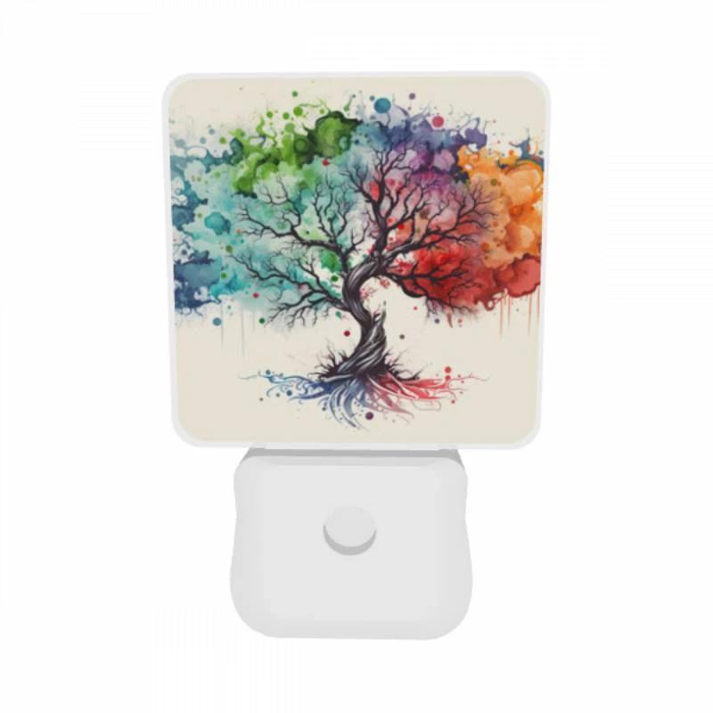 Night Light Set of 2, A tree with many colors on it. Night Light Set Of 2, A Tree With Many Colors On It. -Nuas Diy Shop f0d351f3b1bd38dce4f47b4f2995797ebc5f8a46