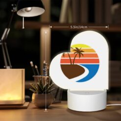 Love Acrylic Night Light, A Sunset With A Beach And Palm Trees. -Nuas Diy Shop f149559fb6cfde054df6a57dbb866a9f1667719f