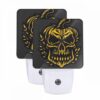 Night Light Set Of 2, A Skull With A Pumpkin Face. -Nuas Diy Shop f14cb65ad2af562ac7ce3054d4faaa3dcd420590