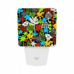 Night Light Set Of 2, A Colorful Pattern Of Birds And Flowers. -Nuas Diy Shop f1cfa945c97af1a67118d804f267b6e94713f3b8