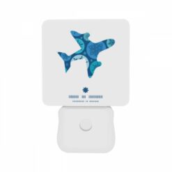 Night Light Set Of 2, A Blue And White Airplane With A Snowflake Pattern On The Tail. -Nuas Diy Shop f1d03fc546d3321d26fb6195e8cb55f41e6d9a91
