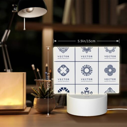 Rectangular Acrylic Night Light, A Collection Of Six Different Vector Logos. -Nuas Diy Shop f20f4c6bec7b1923681213ef46f2e9c209877b40