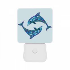 Night Light Set Of 2, Two Dolphins Are Swimming Together In The Ocean. -Nuas Diy Shop f22431a838798fed0e9f3dddf9ab7bcb6cf1f355
