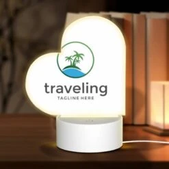 Love Acrylic Night Light, A Logo For A Traveling Company.