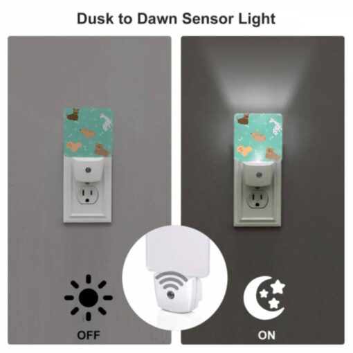 Night Light Set Of 2, A Collection Of Cartoon Dogs With Bones In Their Mouths. -Nuas Diy Shop f27ea3b408700e6f77a34c669afc314e303795af